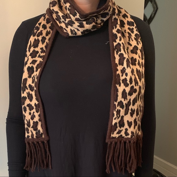 Ralph Lauren Leopard Scarf - Picture 1 of 3